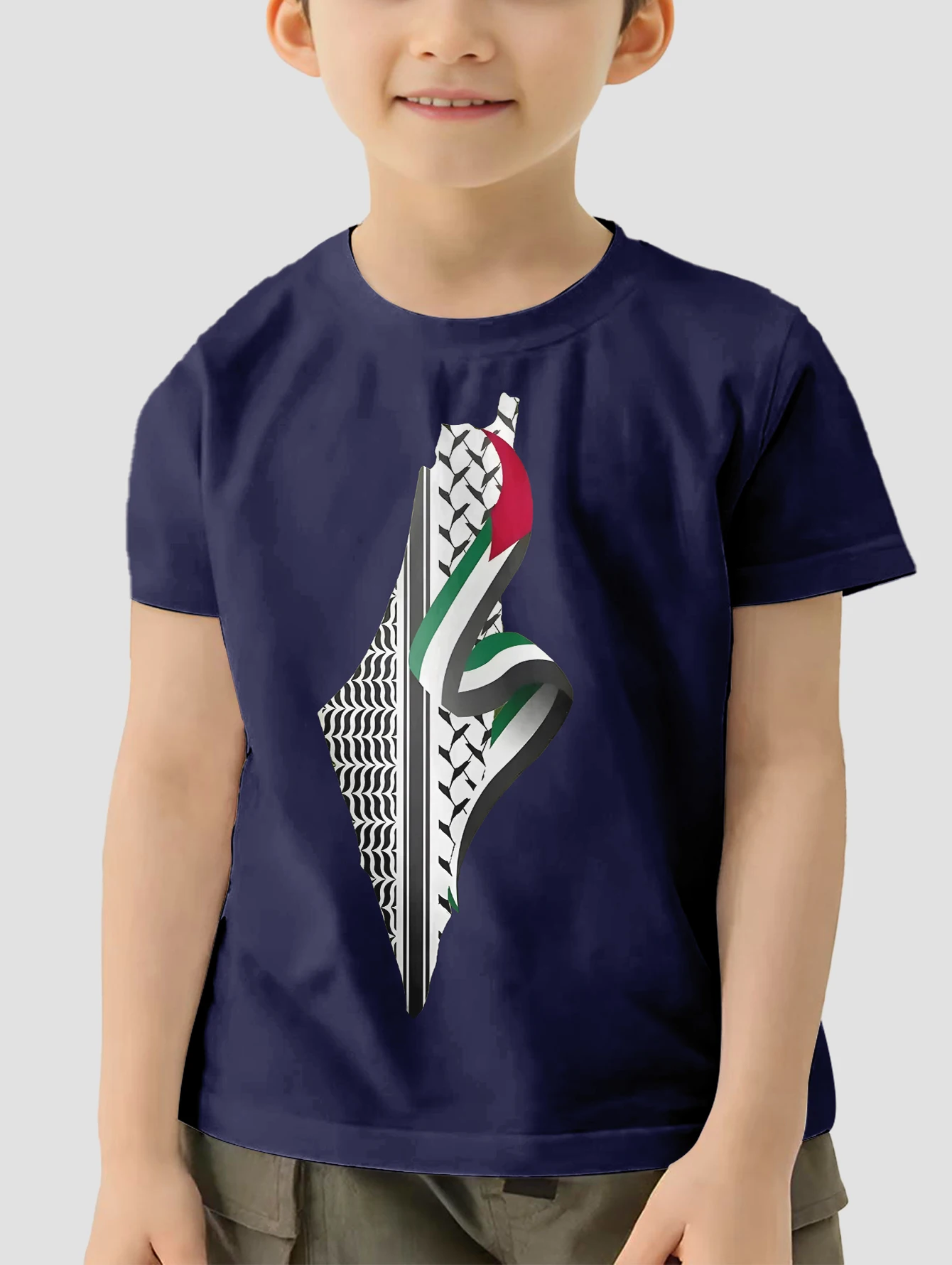 

Palestine T-shirt for a Boy Clothes Kids T-shirts Tops Boys Wear Children Top Children's Boy's Clothing Short Sleeve 2024 Child