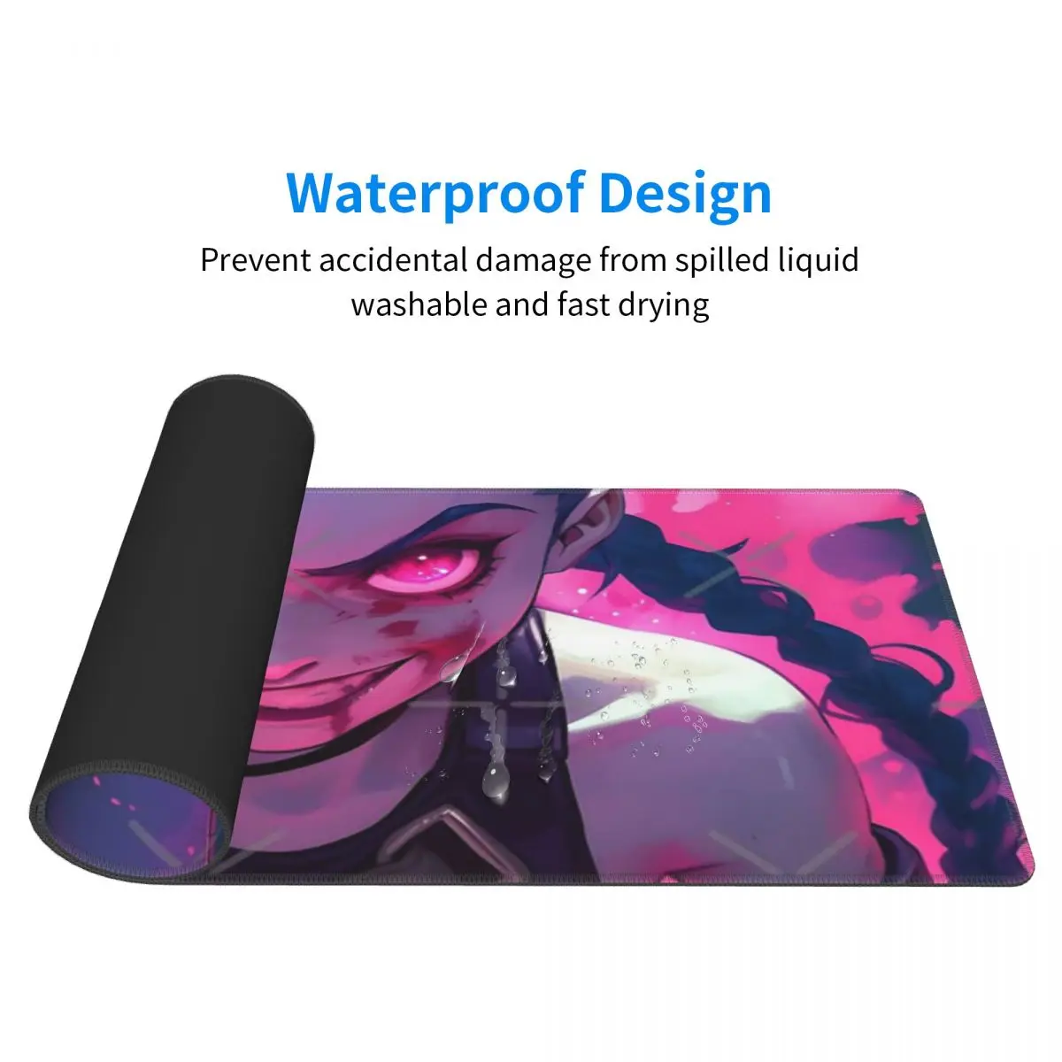 Coussinets de clavier en caoutchouc Anime Girl, mignon