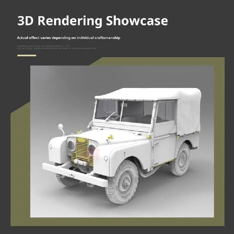 Gecko modelo 35gm0078 1/35 britânico fv18001 mk.2 4x4 jeep kit de modelo de montagem periférica militar colecionáveis de mesa