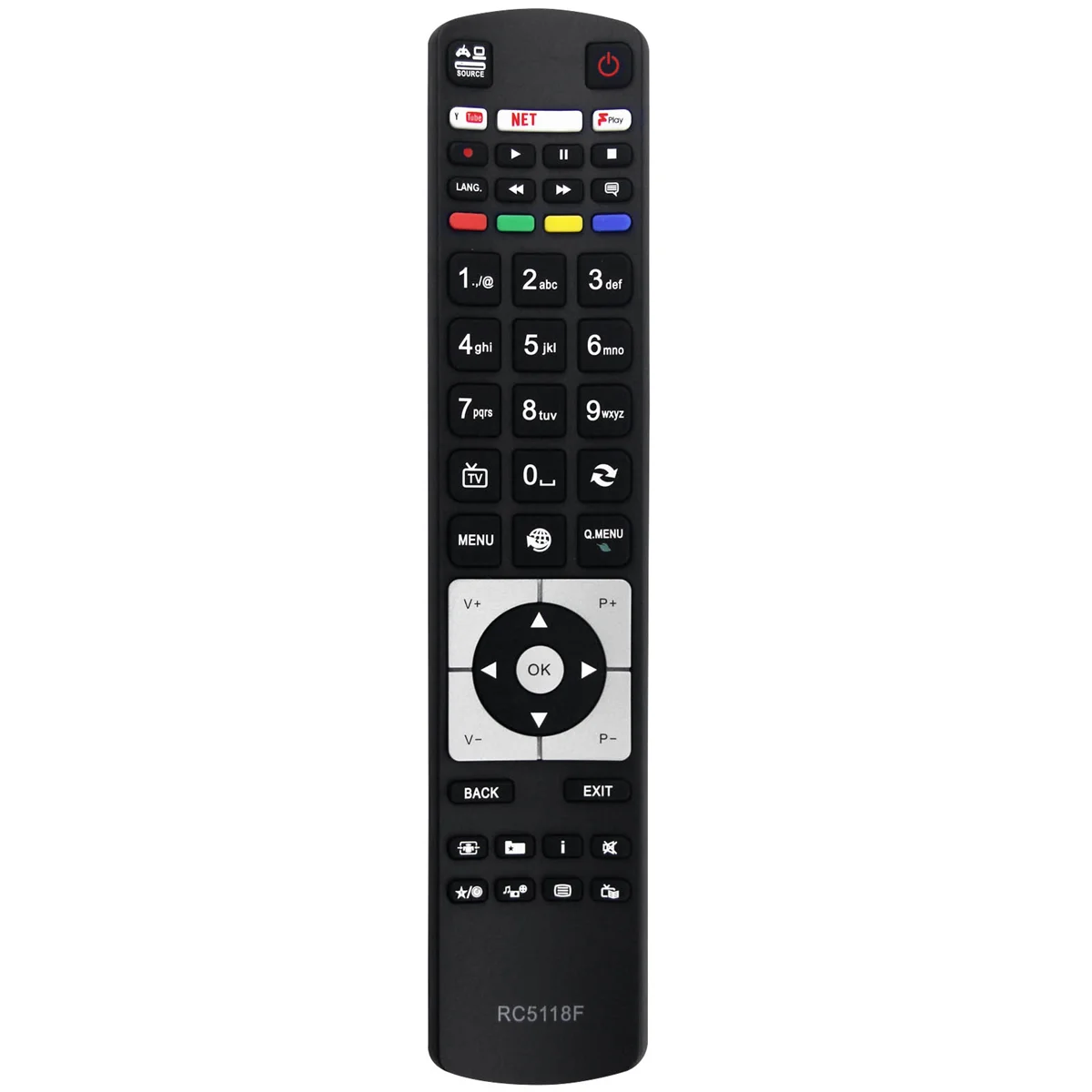 

Replace RC5118F Remote Control for RC5117 RC5118 42HYT42U 50HYT62UH Smart TV