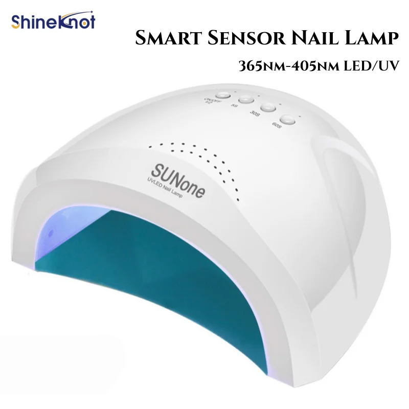 SHINEKNOT Smart Sensor Nail Lamp 365nm-405nm LED UV Nail Salons Dedicated Quick-Dry Gel Nail Lamp 48W Curing Lamp USB-Powered