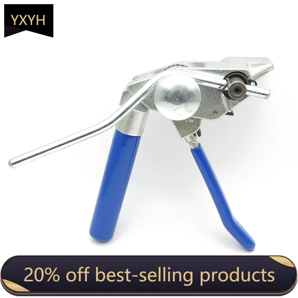 LQB Stainless Steel Banding Tool, BAND-IT Style Cable Tie Tensioner Pliers C07569, Straight Bent Convertible Multifunctional