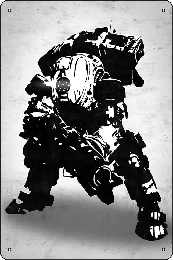 Titanfall 2 Scorch Metal Print 8 x 12 Inch Funny Metal Tin Sign Game Room Man Cave Wall Decor