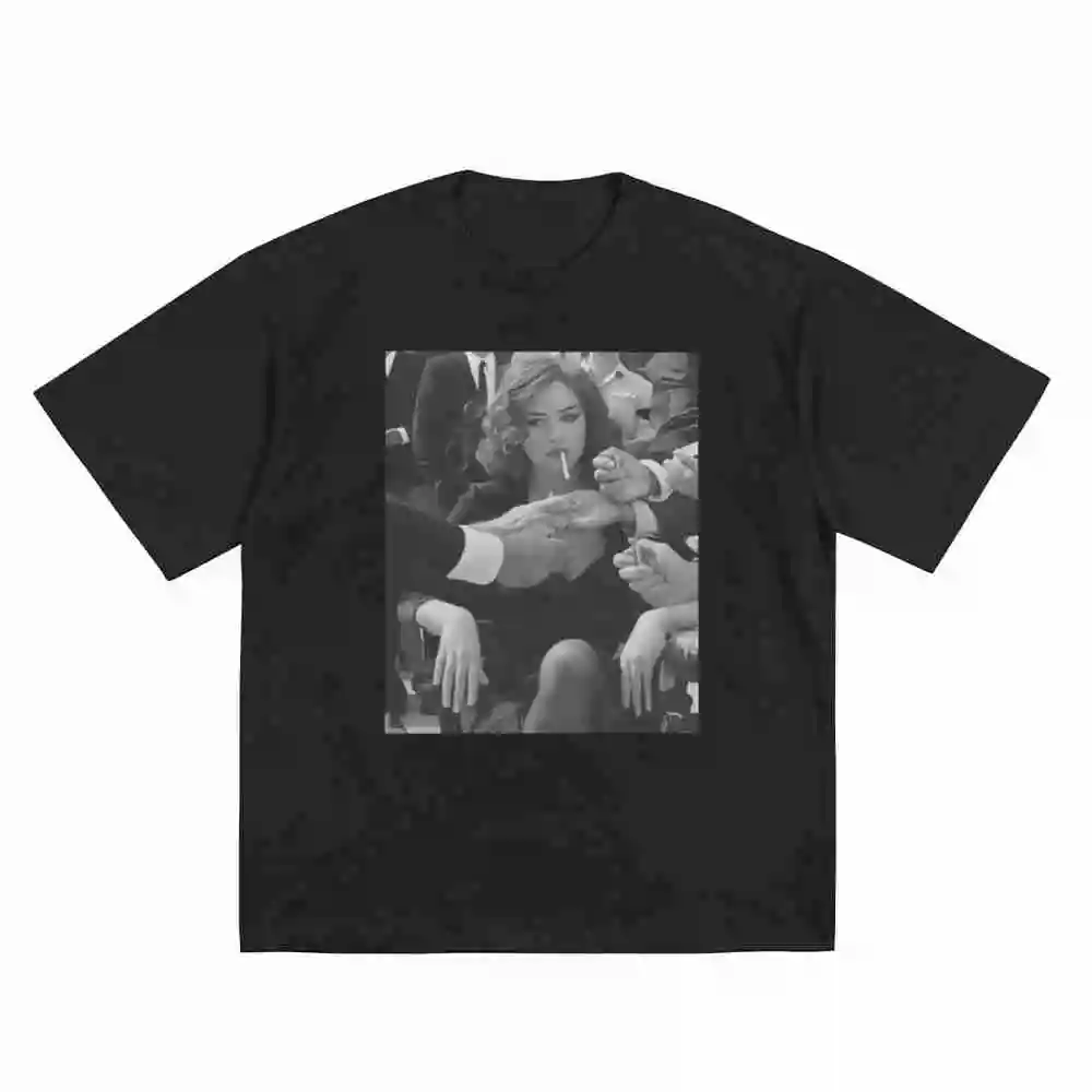 Monica Bellucci Malena Movie Retro Italian Film Short Sleeve Tee 100% Cotton T-Shirt