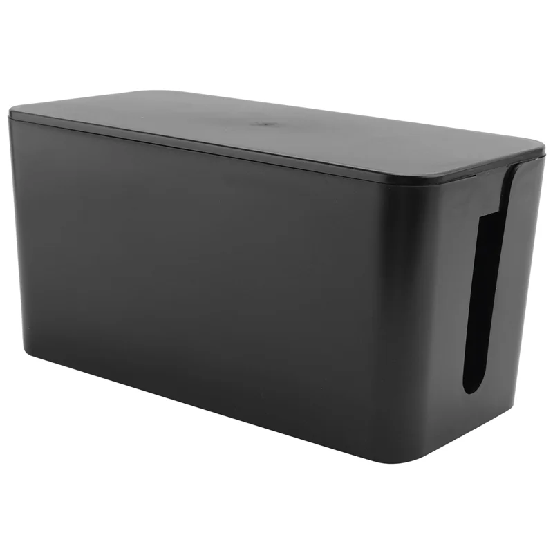 

New!!Cable Management Box Cord Organizer Box Power Strip Surge Protector Cover TV Cord Box For Home Office