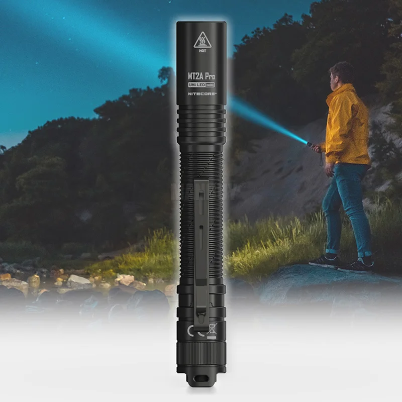 Original Nitecore MT2A-PRO 1000LM UHi LED Multi-Task Waterproof Flashlight Torches Outdoor + NL1416R Type-C Rechargeable Battery