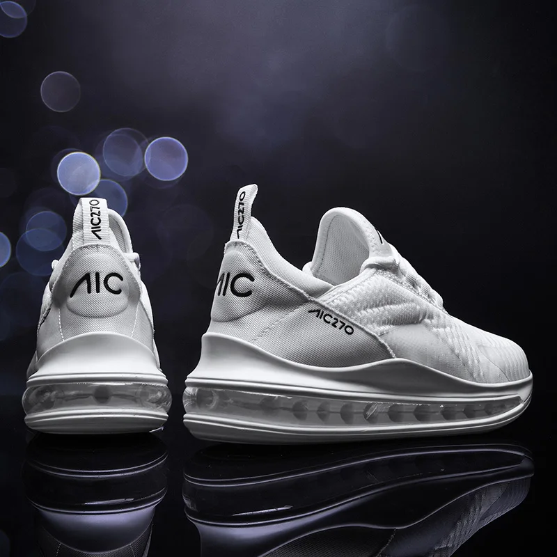 Men Air Cushion Casual Sneakers Summer Breathable Mesh Shock Absorbing Sports Shoes Non Slip Wear ResistantAthletic Footwear