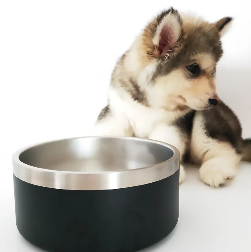 42oz 64oz Pet Dog Bowl 304 Stainless Steel Large Capacity Dog Basin Anti slip and Anti drop Stainless Steel Dog Food Basin