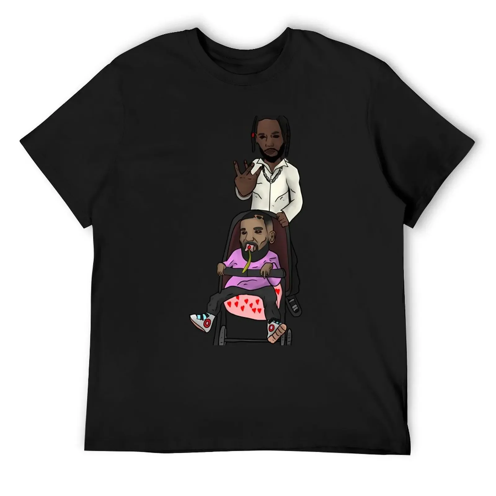 Kendrick and Drake babysitter T-Shirt vintage graphic t shirt vintage blacks t shirts for men pack