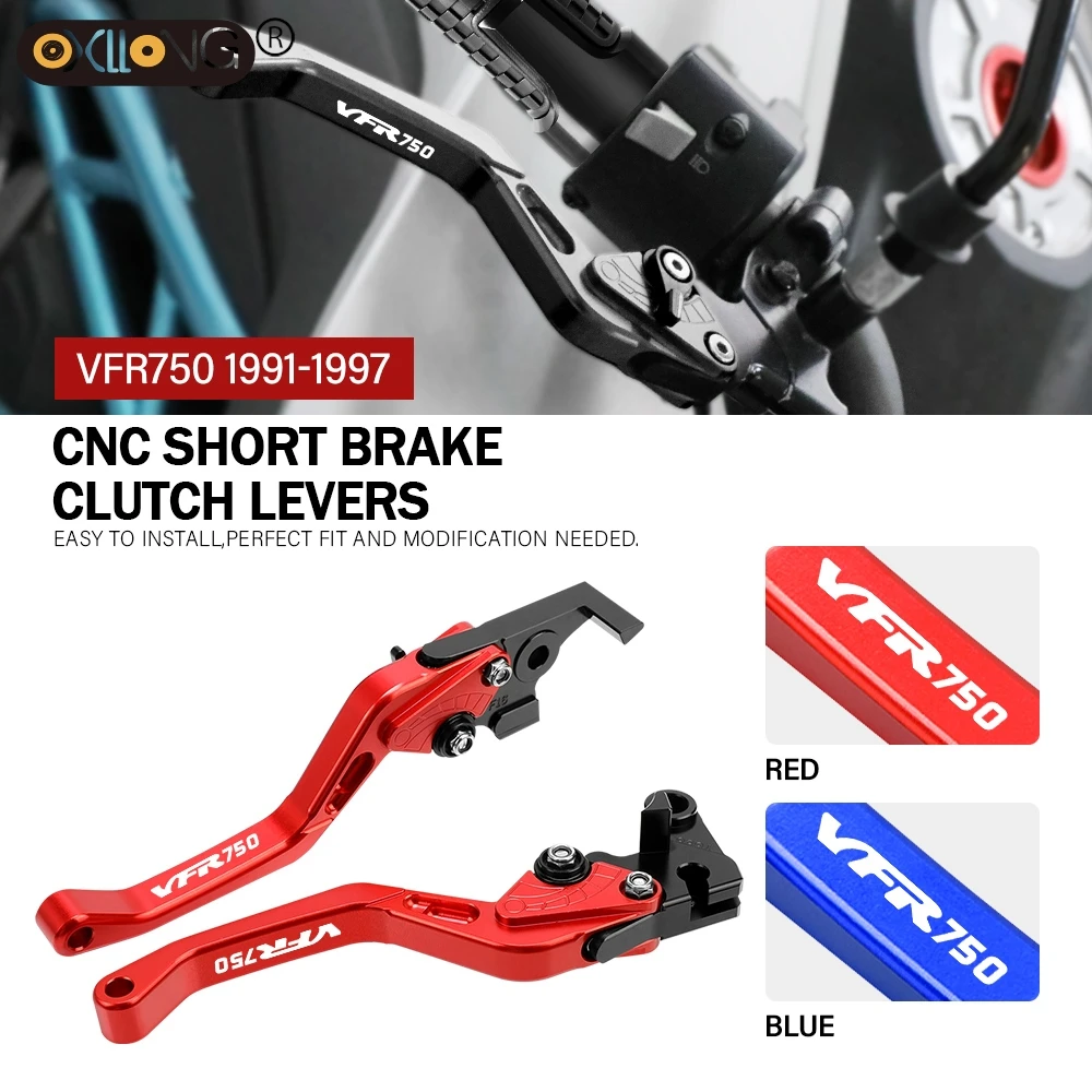 

CNC Aluminum Motorcycle Short Brake Clutch Levers Accessories Parts For HONDA VFR750 1991 1992 1993 1994 1995 1996 1997