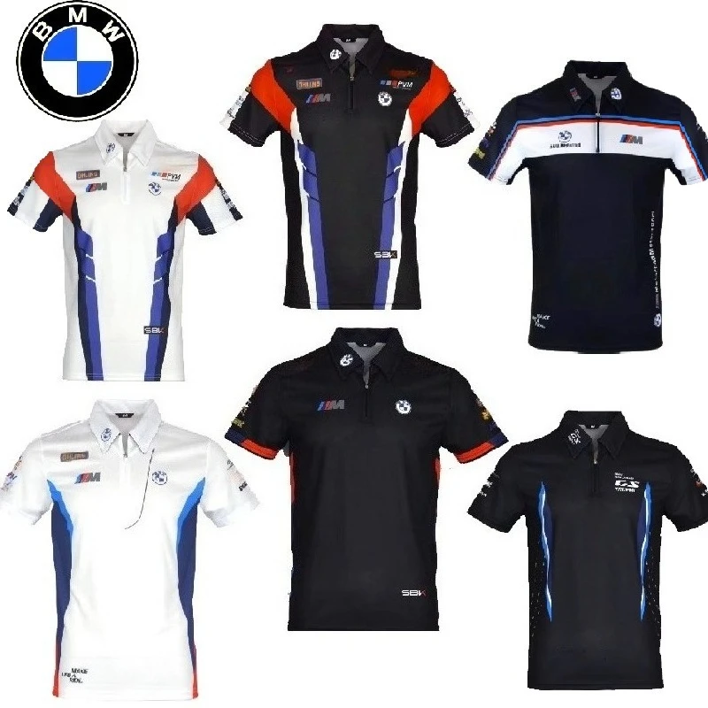 

Футболка BMW Racing Team для мотоцикла DH MTB Off Road, рубашка поло, летняя мужская и женская быстросохнущая дышащая майка для верховой езды