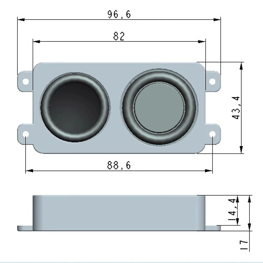 8243 Audio Portable Speakers Speaker Driver 4 Ohm 3W 6W Advertising LCD TV Speaker Computer Home Theater Loudspeaker Connector