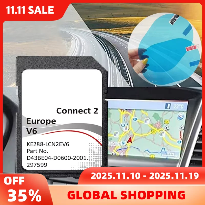 

SD Maps for Nissan Connect 2 V6 2021-22 Europe August 2021+ Radar Tribute with Anti Fog Reaview Stickers