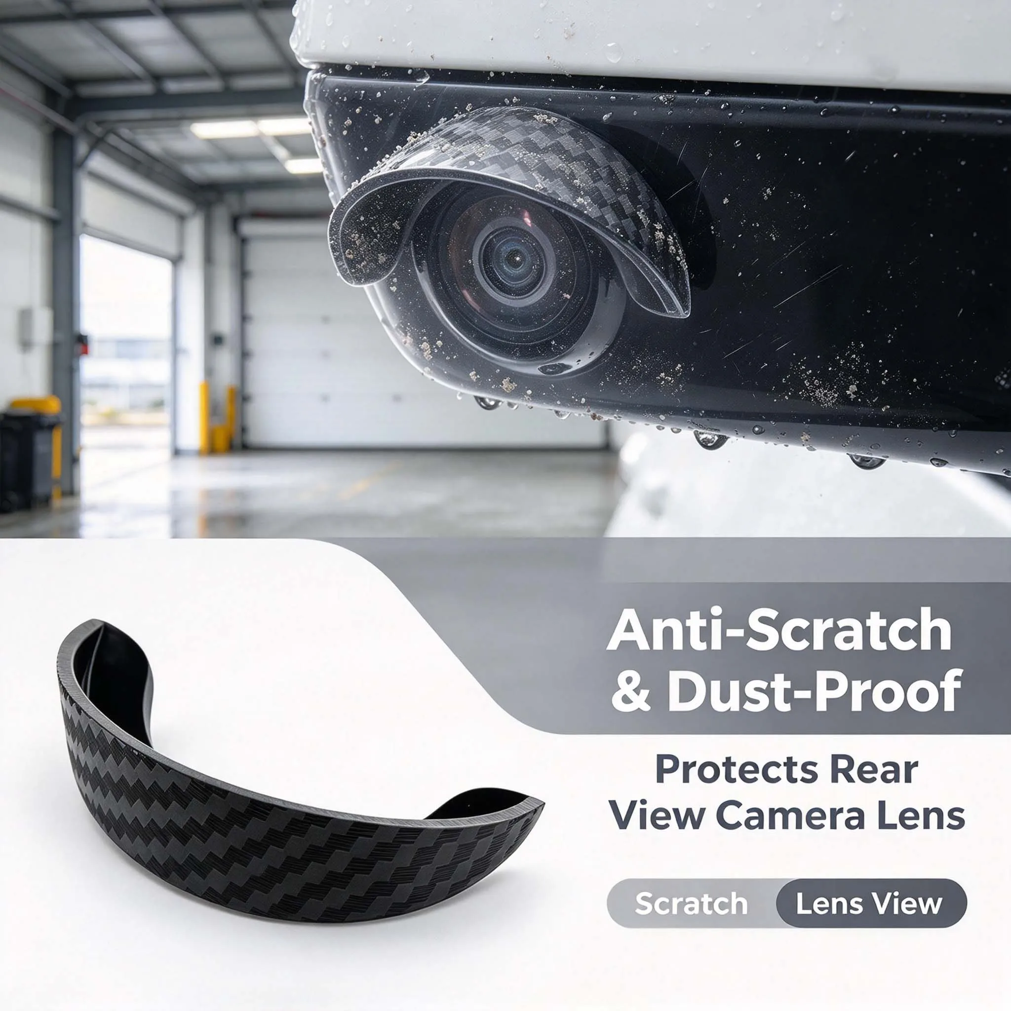 Car Rear View Backup Camera Lens Protector 360 Anti Scratch Waterproof Dustproof for All SUV Sedan Truck Auto Accessories