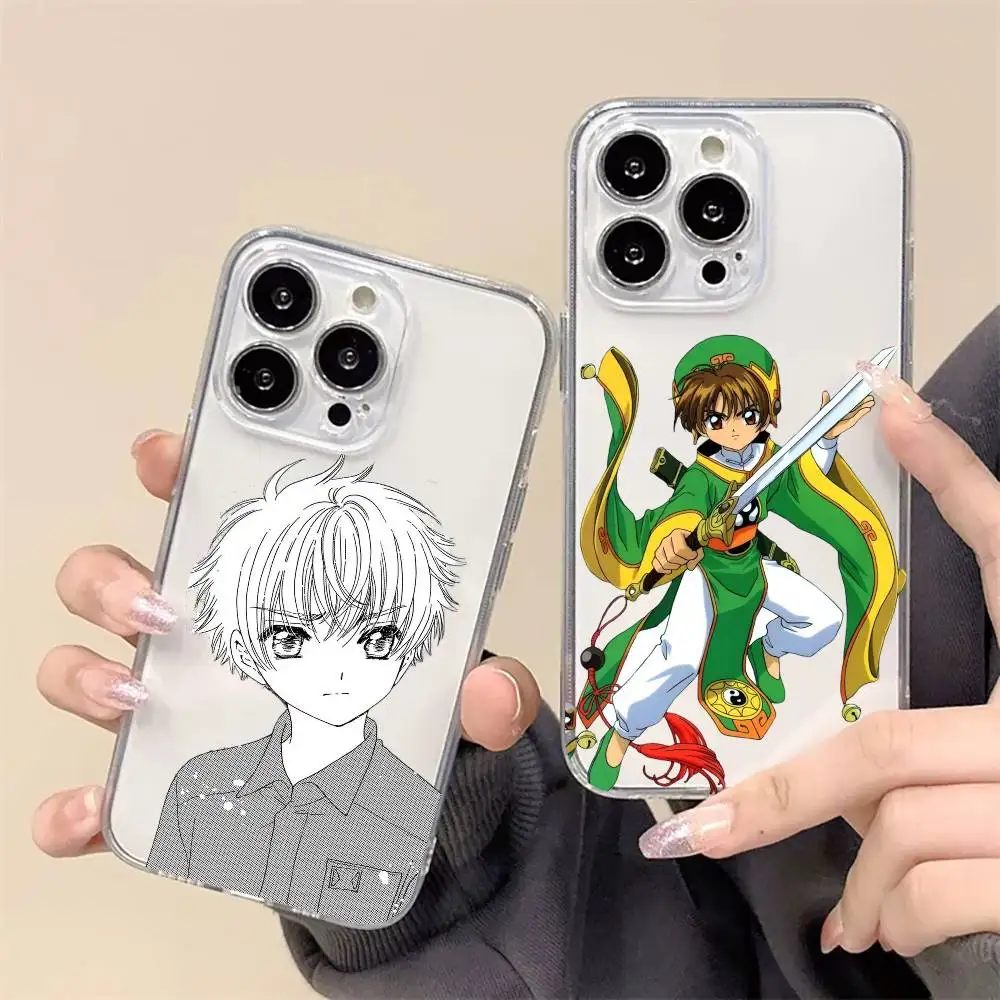 

Cardcaptor Sakura Li Syaoran Phone Case For iPhone17,16,15,14,13,12,11 Plus,Pro Max Soft Transparent Cover
