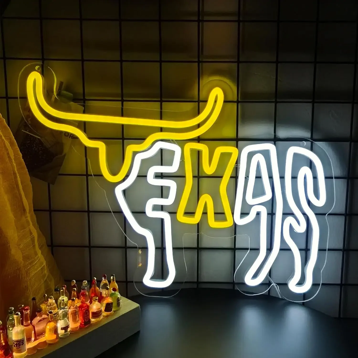 

Texas Longhorn светодиодный неоновый настенный светильник с регулируемой яркостью, решение в стиле ар-деко для дома, магазинов, мероприятий и подарков в баре, уникальное освещение