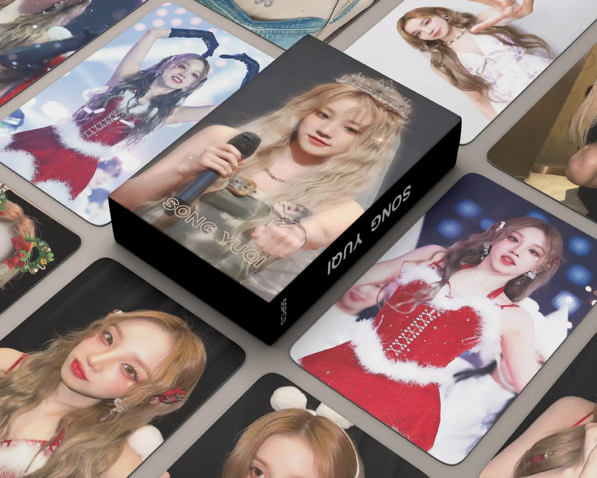 Kpop gidle LOMO การ์ดชิ้น/เซ็ต, การ์ดรูปภาพเดี่ยว Yuqi สำหรับอัลบั้มใหม่การ์ดรูปภาพพิมพ์ลาย