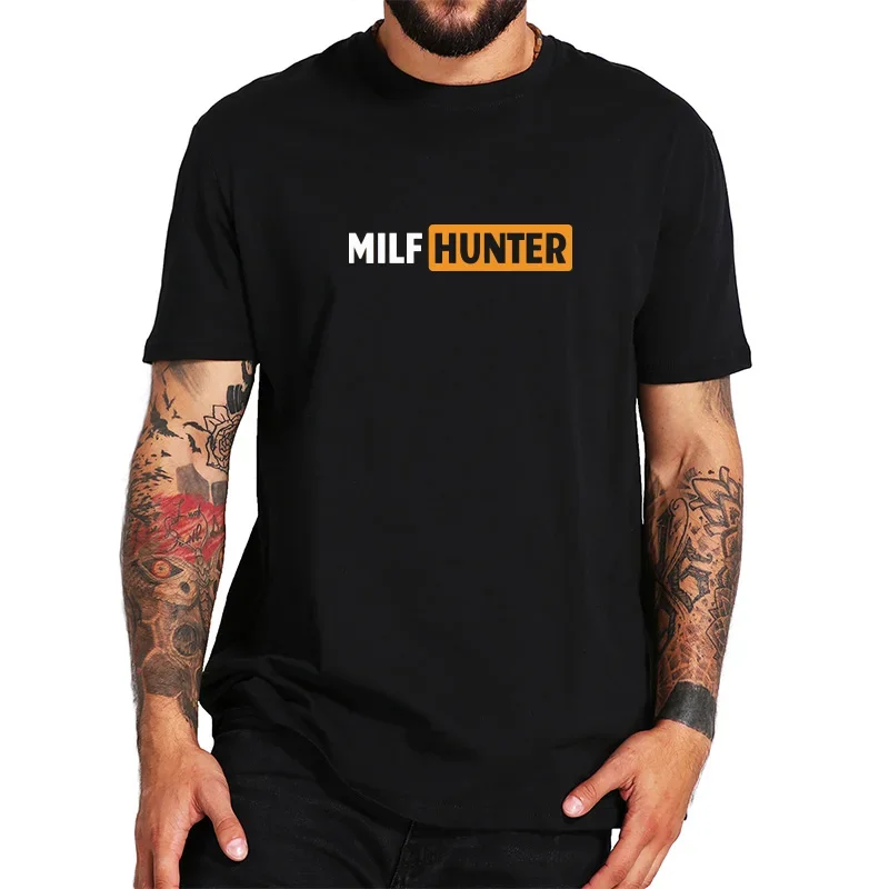 Men Fashion Tshirt MILF T Shirt Funny Joke Men Short Sleeve Tee Novelty Creative Design Adult Joke Tees Homme XS-4XL ShirtUnisex