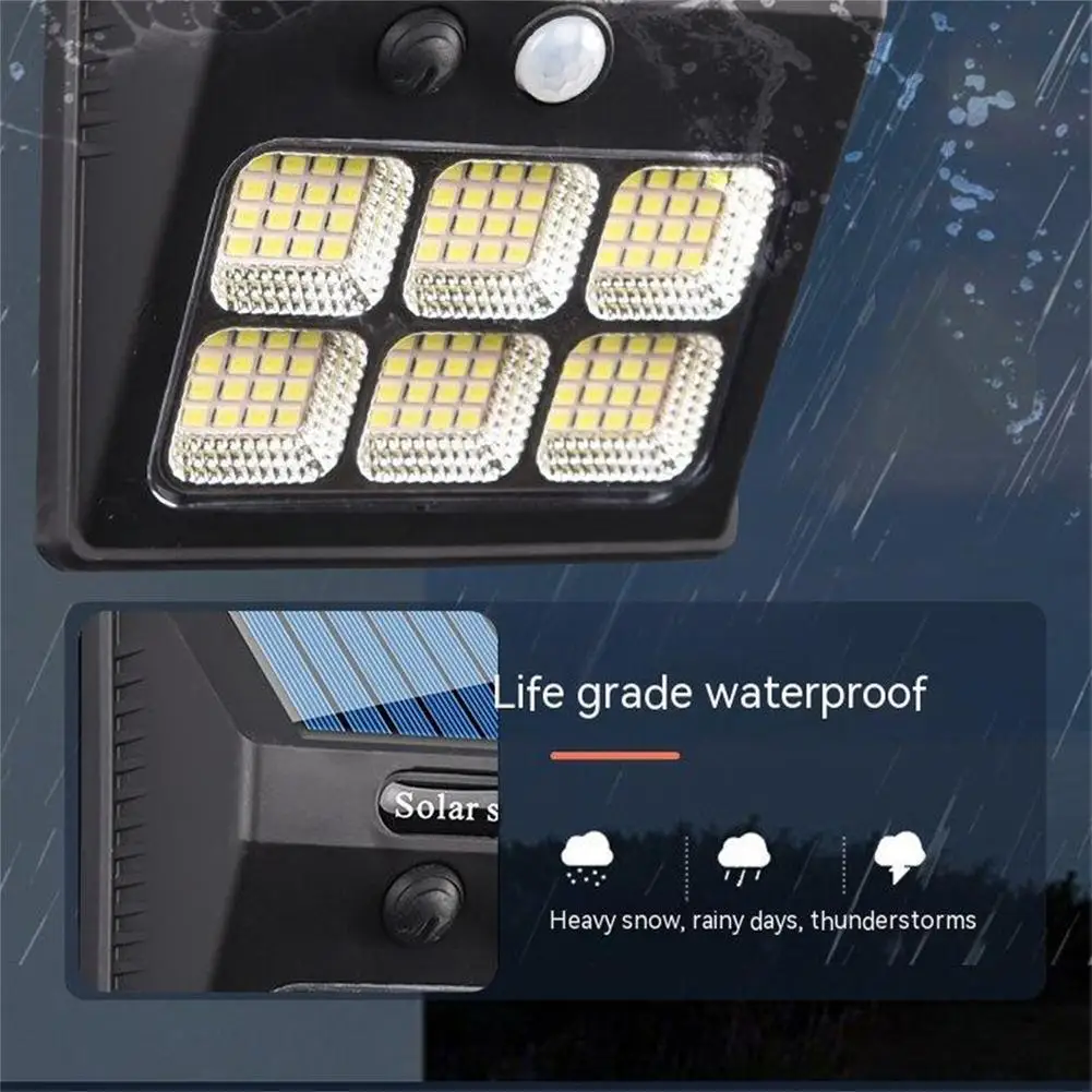 Solar Lights Outdoor 112 LED Solar Security Lights Wireless Waterproof Solar Motion Lights Solar Wall Lights for Garden Patio