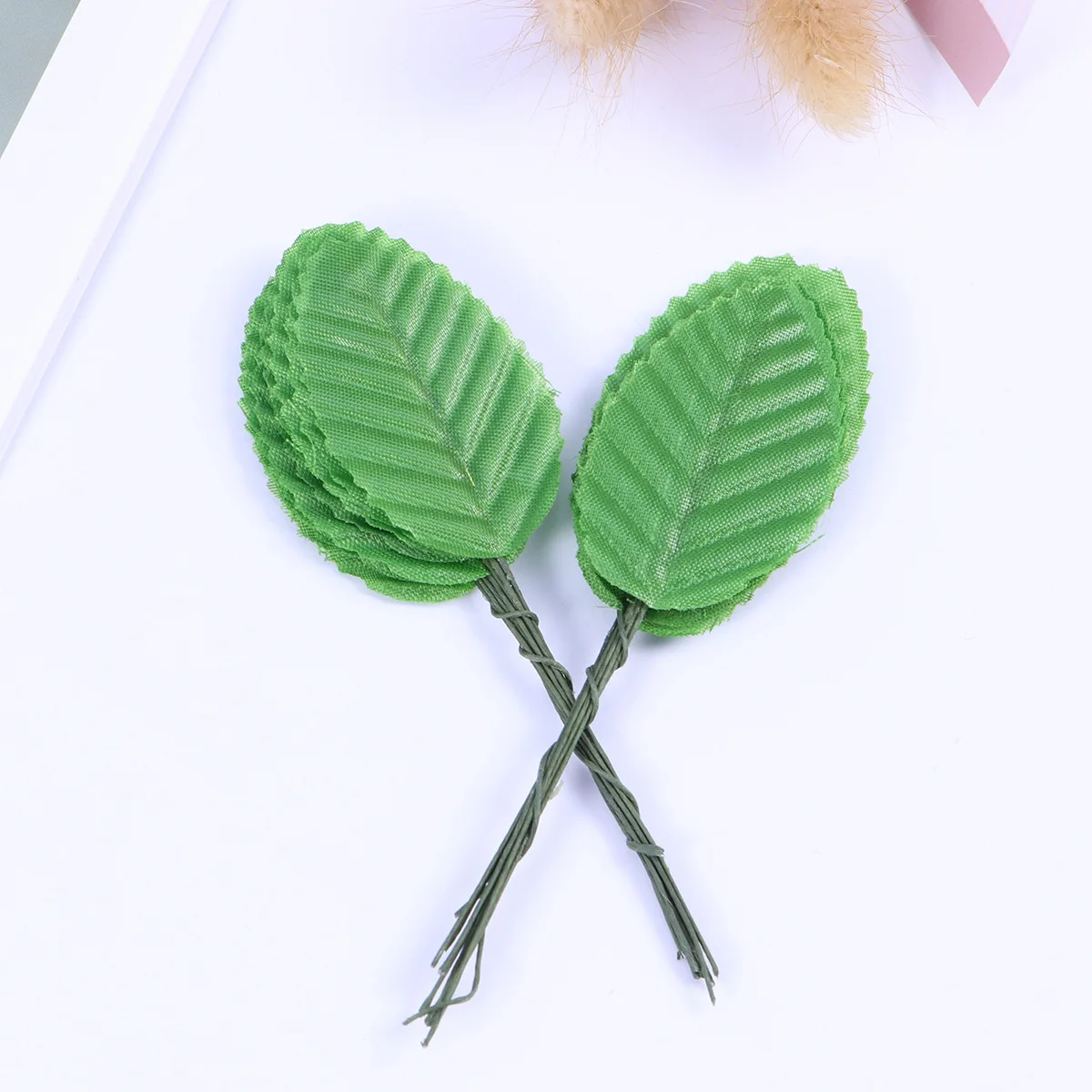 

20pcs Artificial Leaves Greenery Decor For Diy Home Office Party Wedding Decoration Faux Leaf Arrangement Grass Green