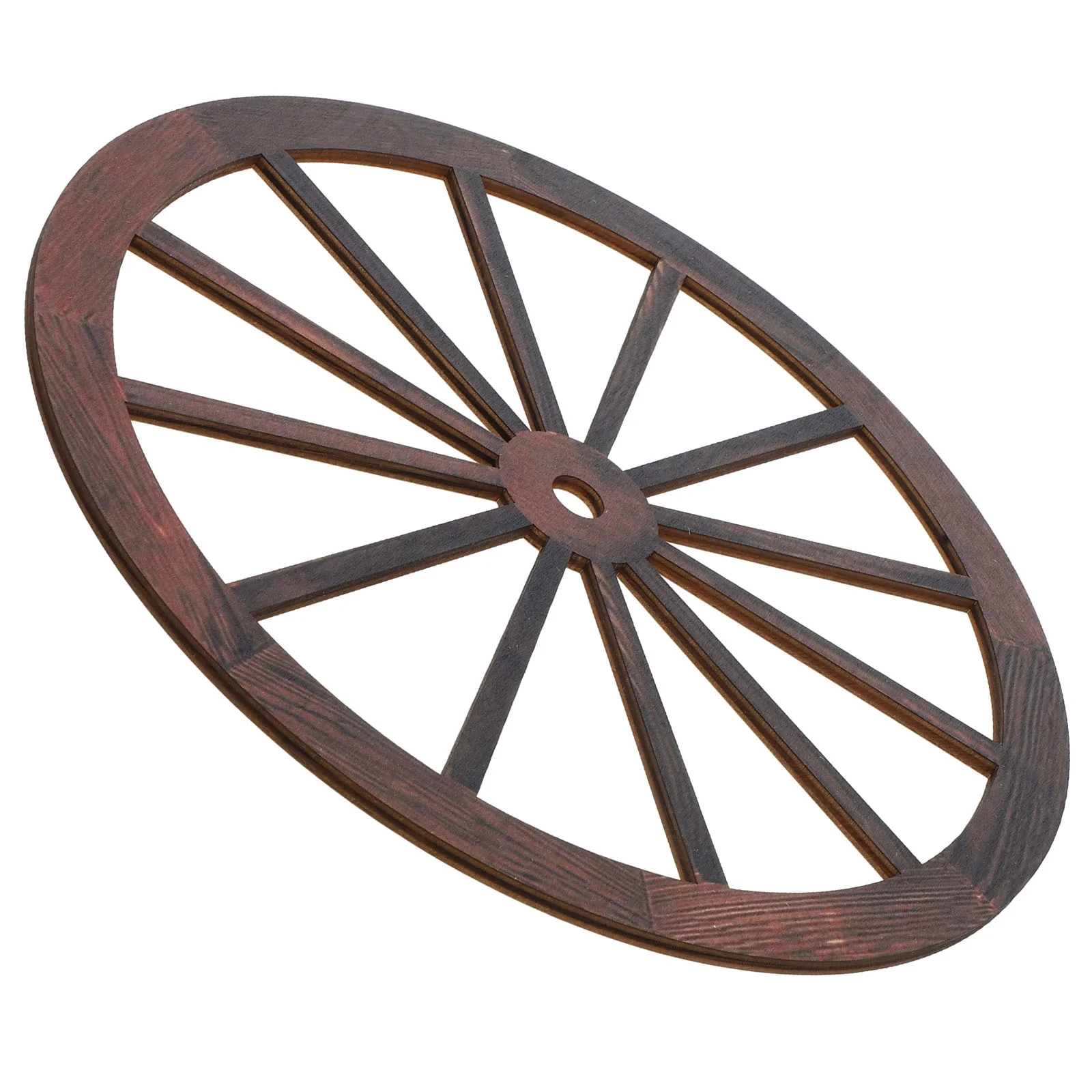 Wheel Industrial Wall Decor Retro Pendant Vintage Outdoor Decorations Wood Wooden Craft Office