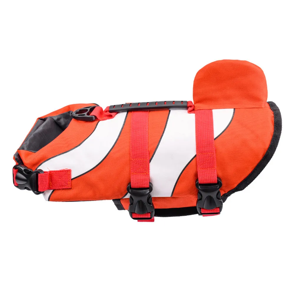 

Жилет для собак с улучшенным дизайном, ярко-красный, размер L, дышащий, для плавания, безопасная летняя одежда для щенков, с креплением для поводка D-Ring