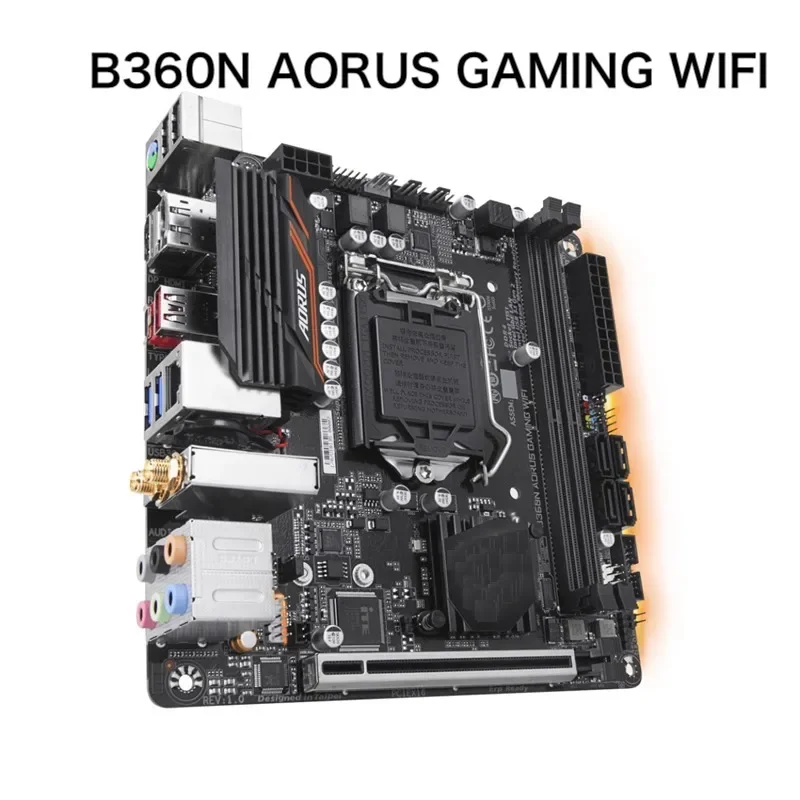 For GIGABYTE B360N AORUS GAMING WIFI Motherboard 32GB LGA1151 DDR4 Mini-ITX Mainboard 100% Tested OK Fully Work Free Shipping