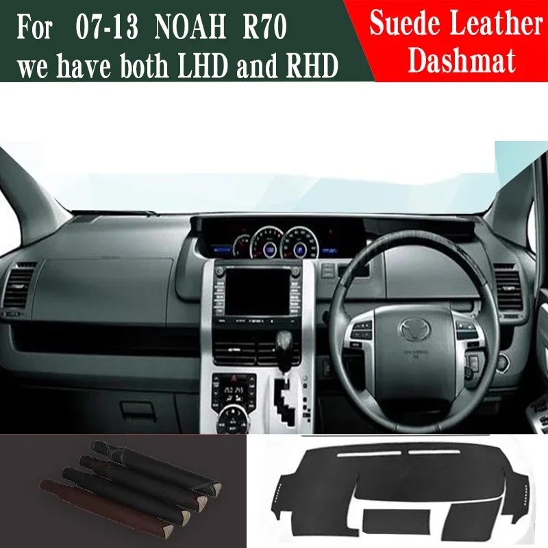

Для Toyota Noah X Voxy R70 NAV1 2008-2014: Кожаный коврик-накладка на приборную панель, солнцезащитный коврик, аксессуары для стайлинга автомобиля