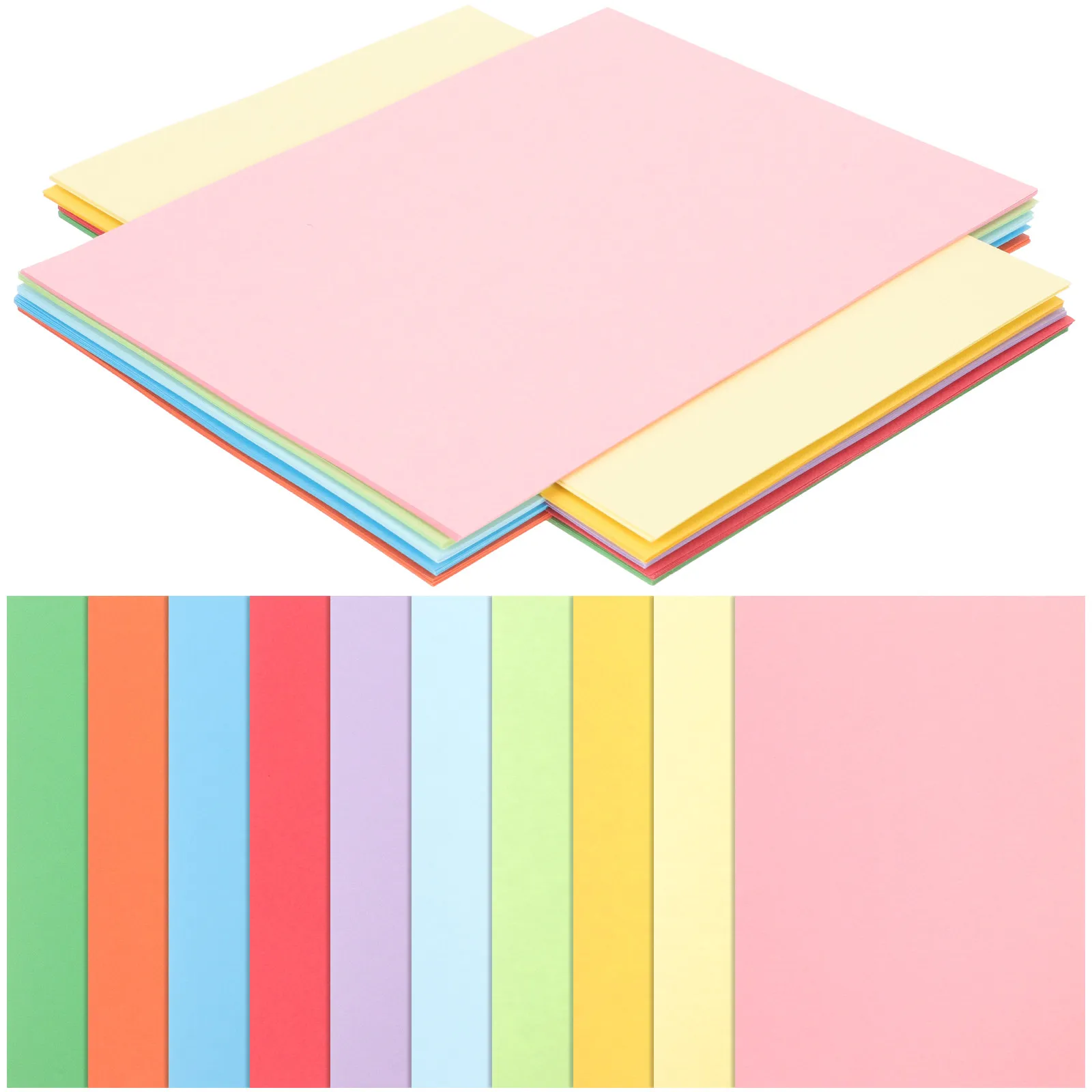 100Sheets Colorful Folding Paper for DIY Origami Craft Projects Scrapbooking Paper Cutting Decoupage Handicraft Making