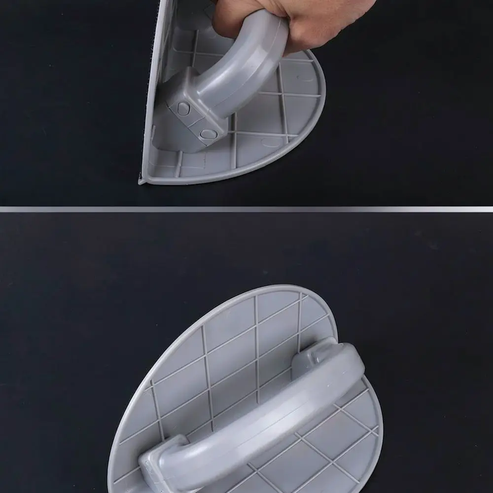 Efficient 9 Inch Semi Circular Corner Sander Holder Wall Plaster Polishing Block Hand Held Drywall Abrasive Tool For Renovation