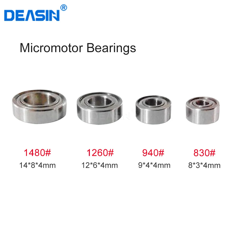 

4pcs/set Dental Lab Bearing 120L Handpieces Bearings For 204/90 Micromotor Stainless 35000RPM Low Speed Motor Handle