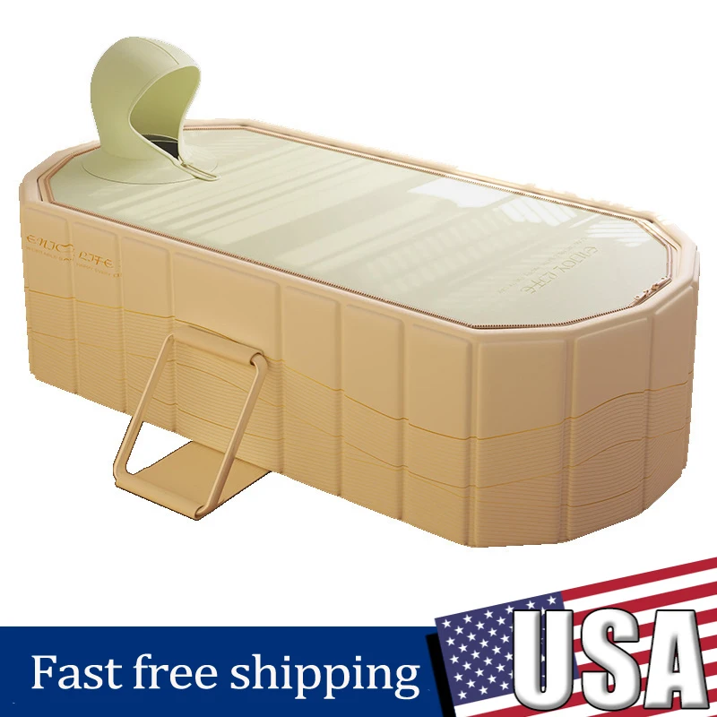 

Large Bathing Tub for Adults 1.2m Thermostatic Folding No Installation New Large Bathtub Home Household Adult Bath Tub Ice Bath