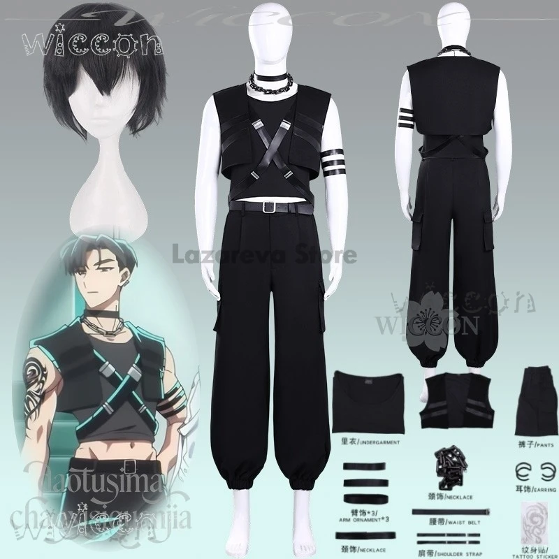 Costume Per Adulti Anime Idol Group F/Ace Rintaro Kai Cosplay Tamon's B-Side Quale Viso Ha Tamon Abbigliamento Per Halloween E Carnevale