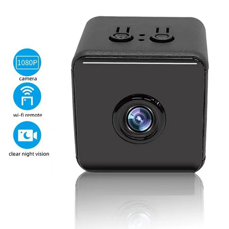 Mini Caméra X9 HD 1080P de 3cm avec Vision Nocturne, Dispositif de Sécurité Sans Fil, Wifi, Détection de Mouvement, Alertes Extérieures