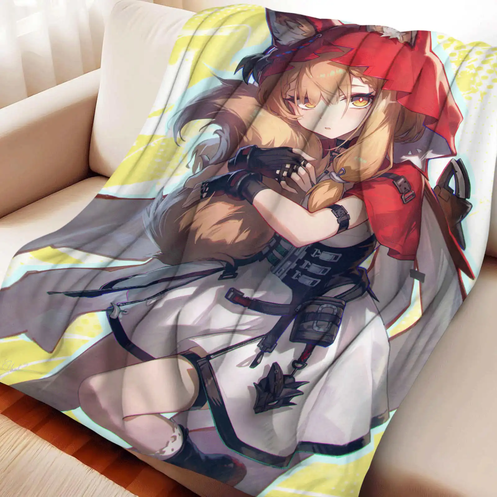 

Плед Arknights The End Land Luo Qian Tang Tang, фланелевое одеяло, теплое аниме-одеяло, многофункциональное универсальное одеяло для дома