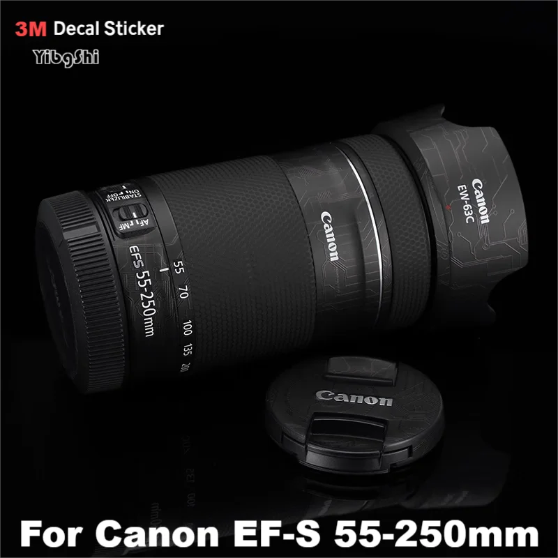 

For Canon EF-S 55-250mm F4-5.6 IS STM Anti-Scratch Camera Lens Sticker Coat Wrap Protective Film Body Protector Skin Cover EFS