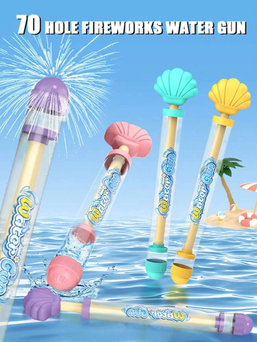Fireworks Water Gun Toy Gift Straight Tube Children Adults Summer Swimming Pool Toys Outdoor Fun Shell Watergun Fight Props