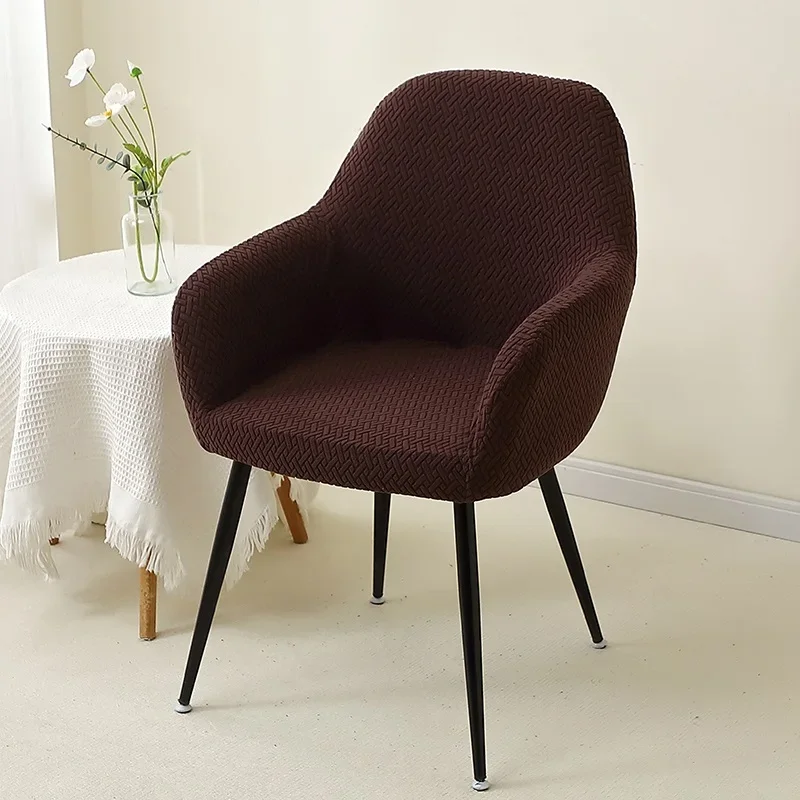 1/2 stücke Jacquard Stuhlhussen Hohe Arm Esszimmer Stuhl Abdeckung Elastische Stuhl Sitz Schonbezug Schutz für Hochzeit Wohnzimmer hause – Detail 22