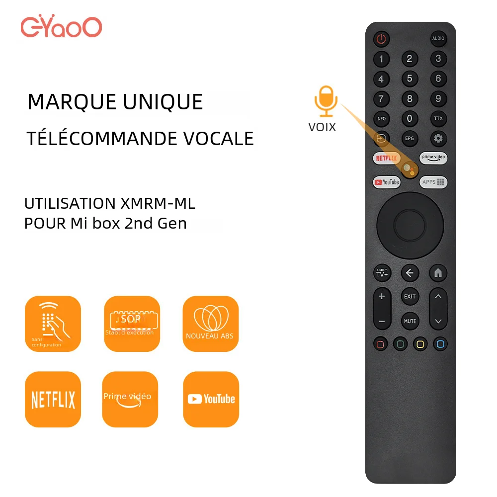 Nouveau TéLéCommande Vocale XMRM-ML Pour Xiaomi Ultra Hd 4K Qled Tv Q2 50 "55" 65"