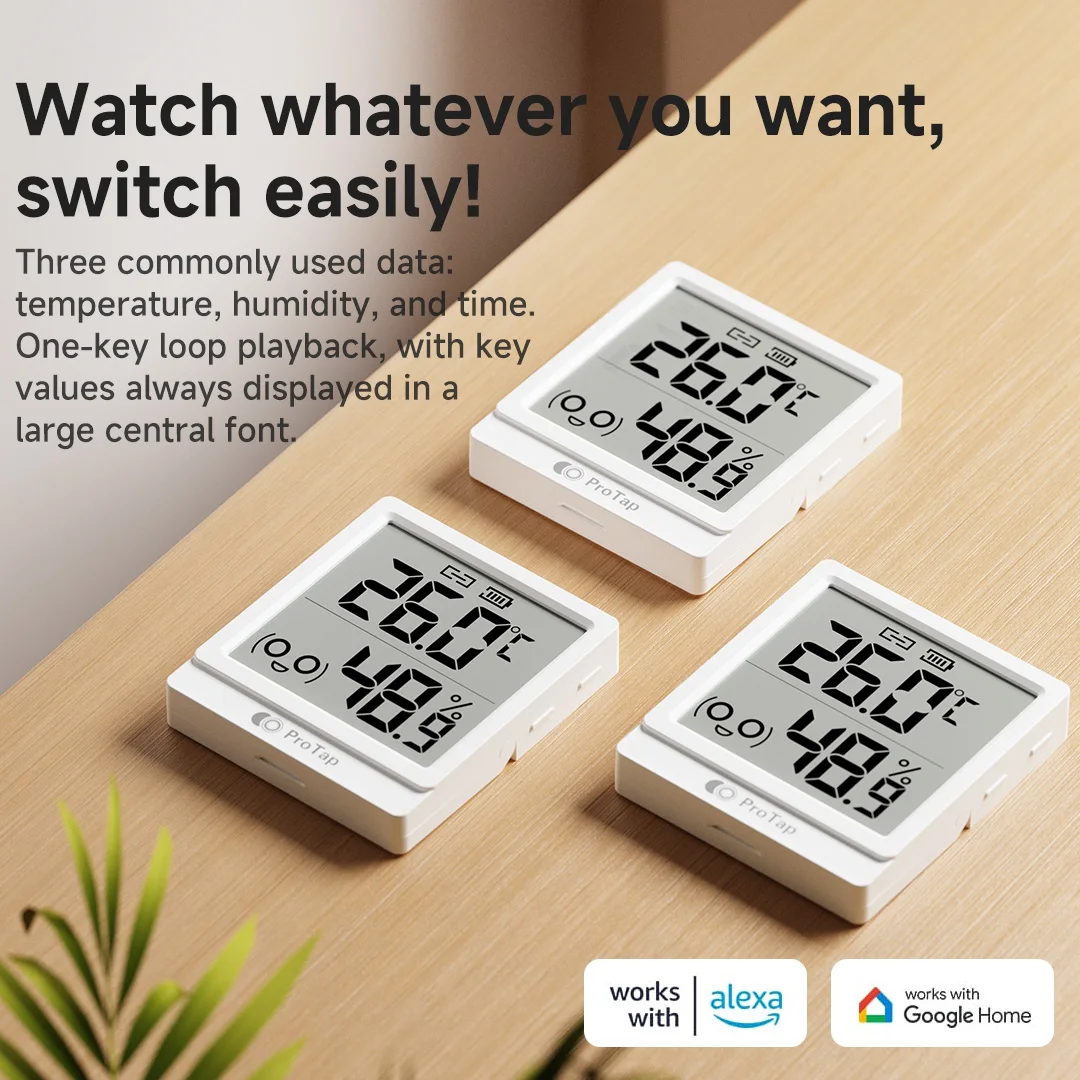 2026 New Zigbee Temperature Humidity Sensor Via Ewelink Alexa Google Home Assistant APP International Version