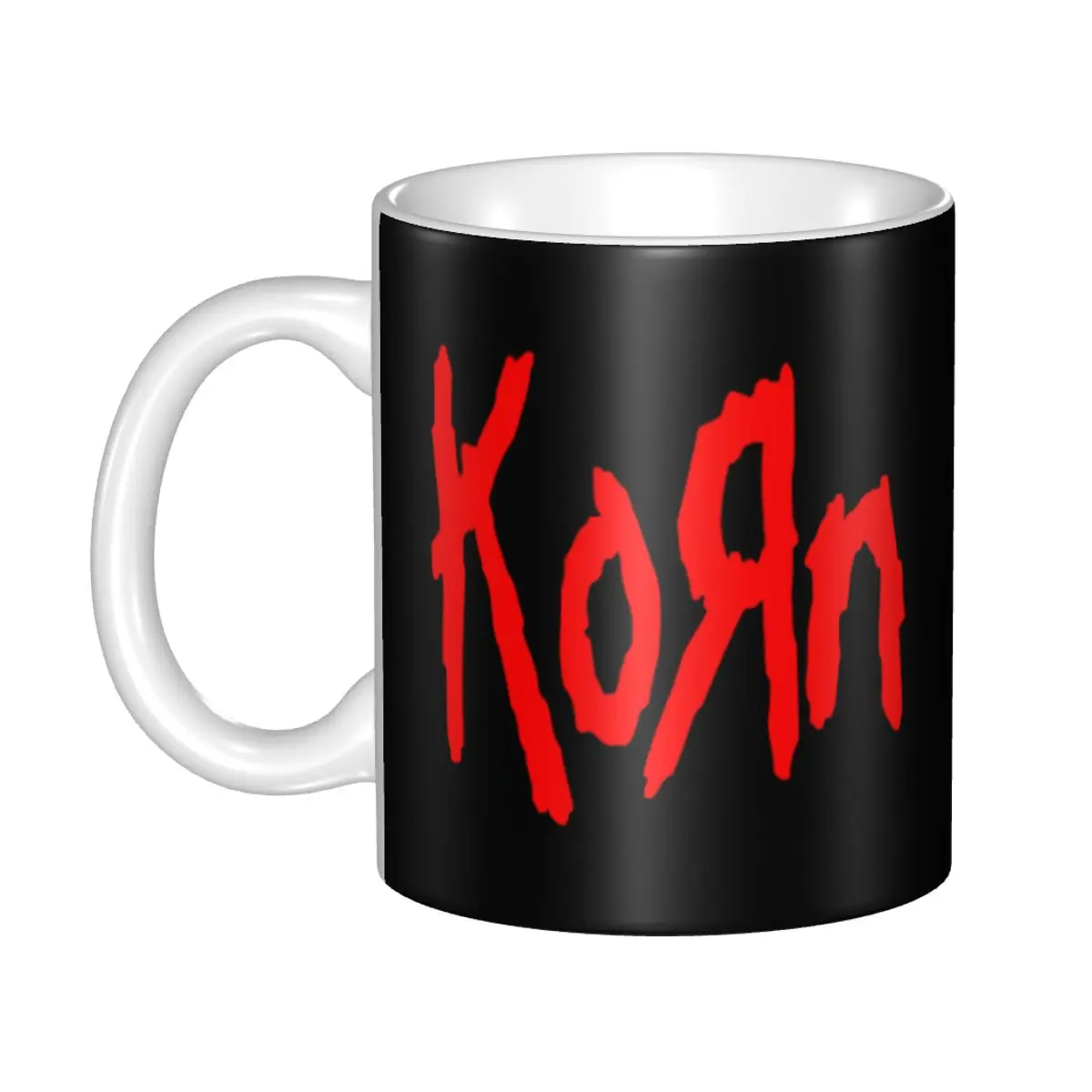 

Customized Korns Logo And Symbol Mug DIY Rock Band Ceramic Milk Tea Coffee Cups