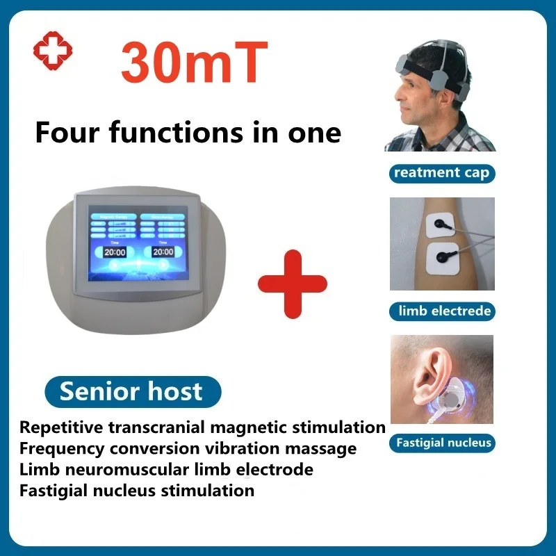 RTMS repetitive transcranial magnetic stimulator for stroke insomnia depression anxiety schizophrenia autism HYPERactivity