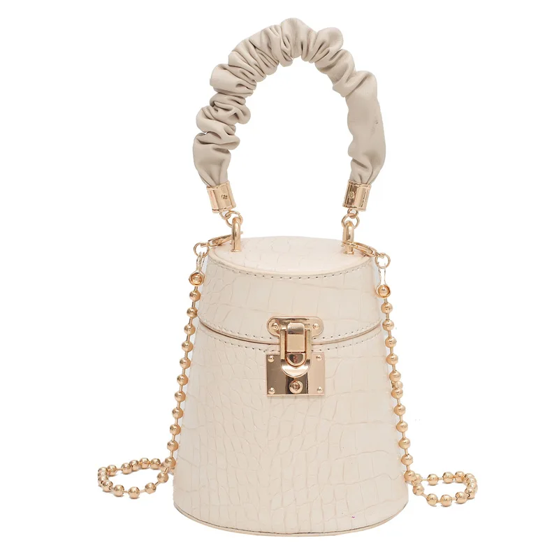 

Fashion Crocodile Pattern Women's Bag Lock Chain Trendy Cross Shoulder Handbag
