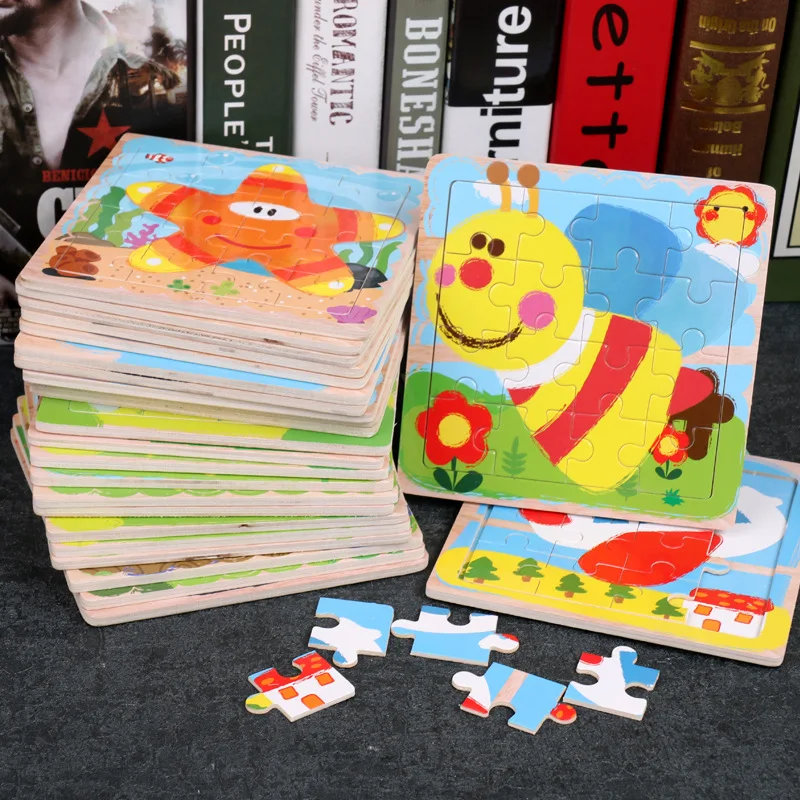 

20PCS 3D Paper Jigsaw Puzzles for Children Kids Toys for Children Baby Toys Educational Puzles
