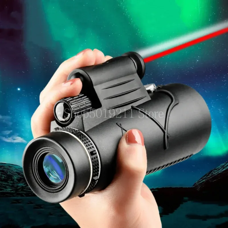 مناظير Bak4 مع تكبير قوي hd 50x60 ، تلسكوب احترافي طويل المدى للصيد