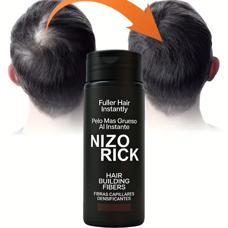 Black Hair Building Fibers 30g, Hair Thickening Fibers for Thinning Hair