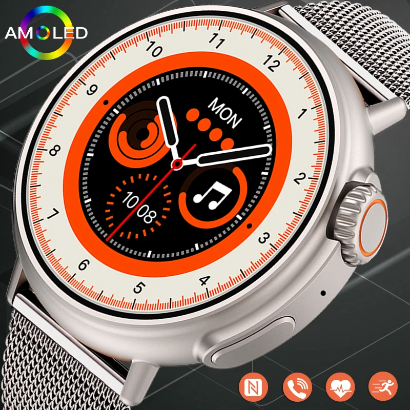 

Новые умные часы NFC класса люкс для женщин: военный стиль, мониторинг здоровья, фитнес-трекер, водонепроницаемые, для Android и iOS, модель 2026 года