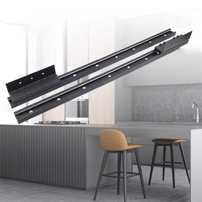 Pull Out Extendable Table Slide Kitchen Island Table Mechanisms for Sliding Tables