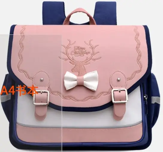 Mochilas escolares de 13 pulgadas para niños y niñas, bolso escolar de cuero PU, estilo japonés