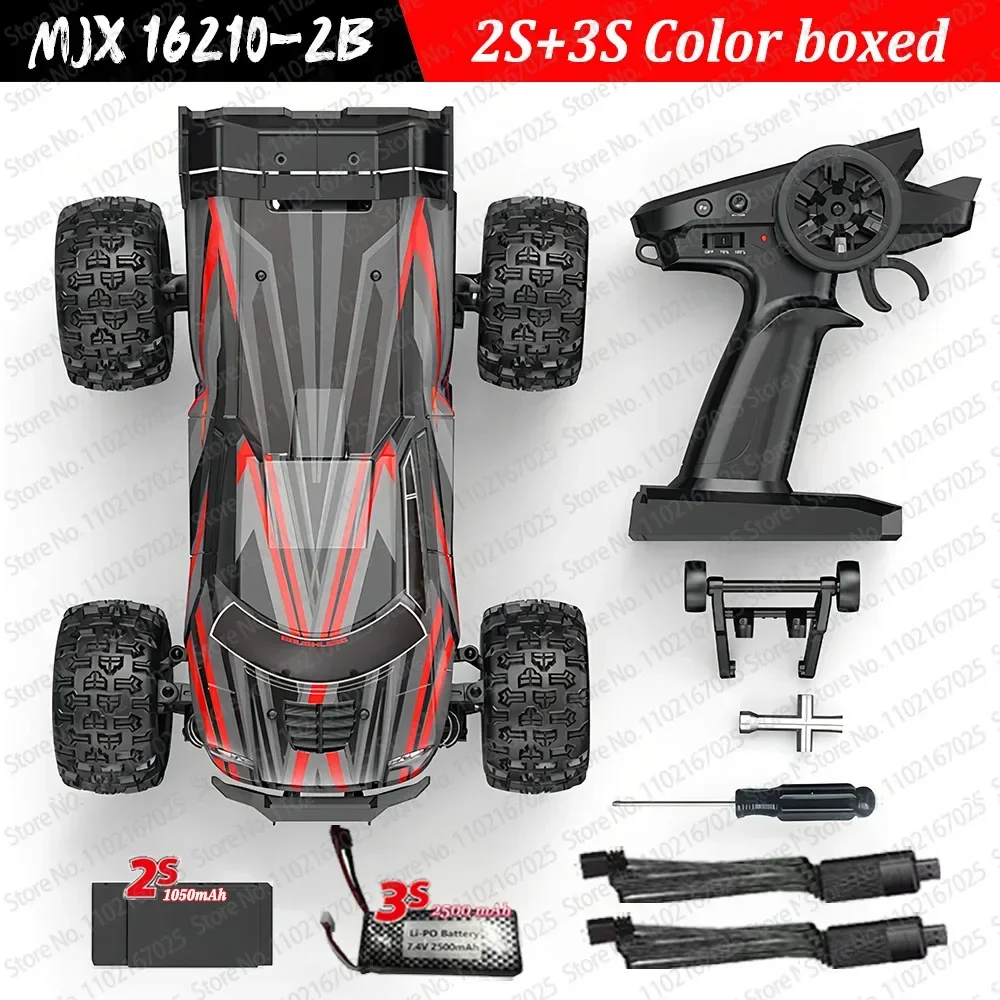 Nowy bezszczotkowy samochód zdalnie sterowany MJX Hyper Go 16208 3S 1/16 Hobby 2.4g Pickup Model 4wd High-speed Off-road Boy Gift